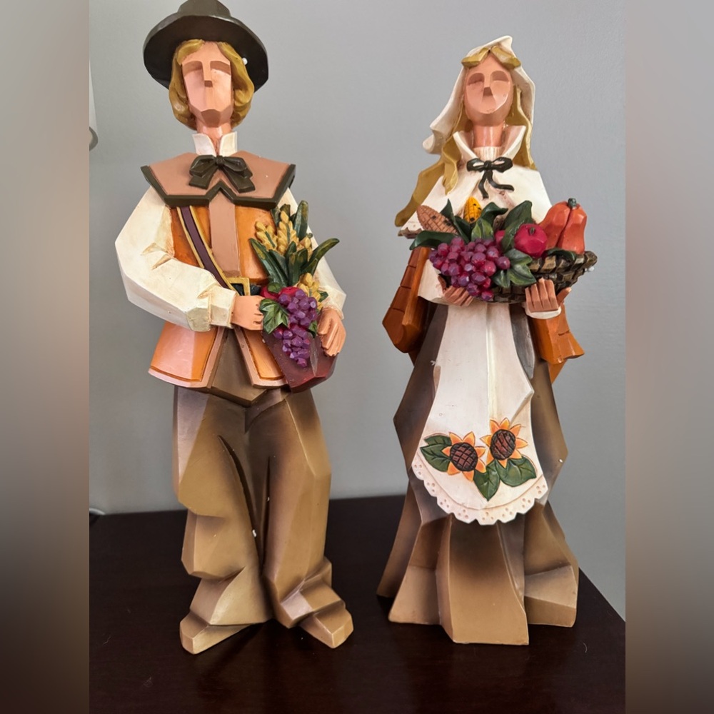 Pacific Rim Pilgrim Cubist Figurines 17-18” Resin